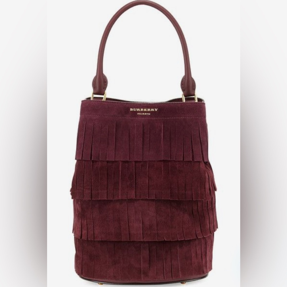 Burberry Prorsum Suede Bucket Bag